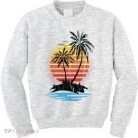 Retro Tropical Island Kids Sweatshirt thumb 0