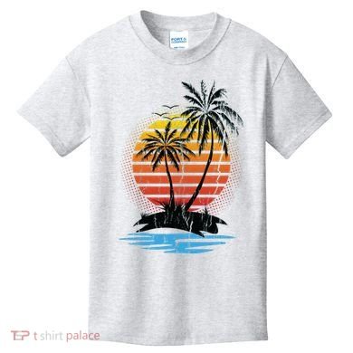 Retro Tropical Island Kids T-Shirt