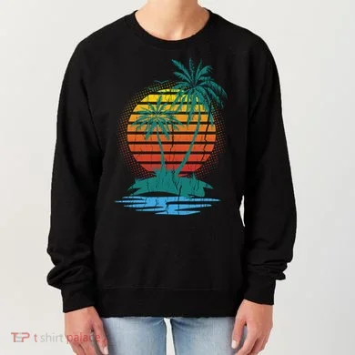 Retro Tropical Island Women's Sweatshirt