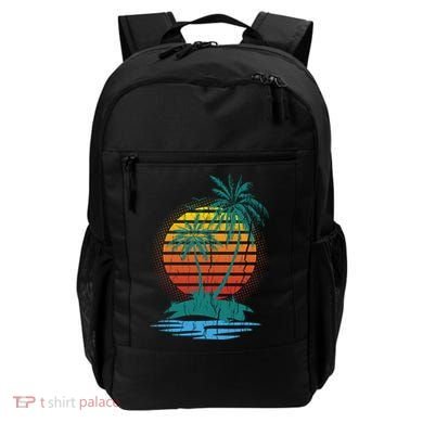 Retro Tropical Island Backpack