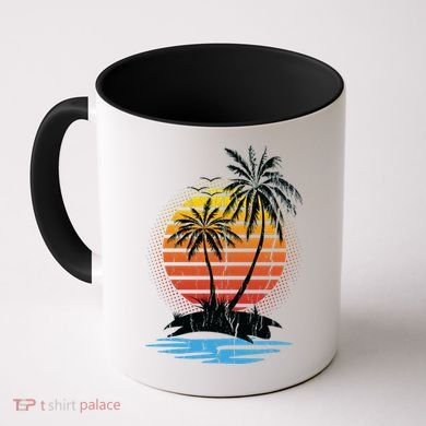 Retro Tropical Island Coffee Mug