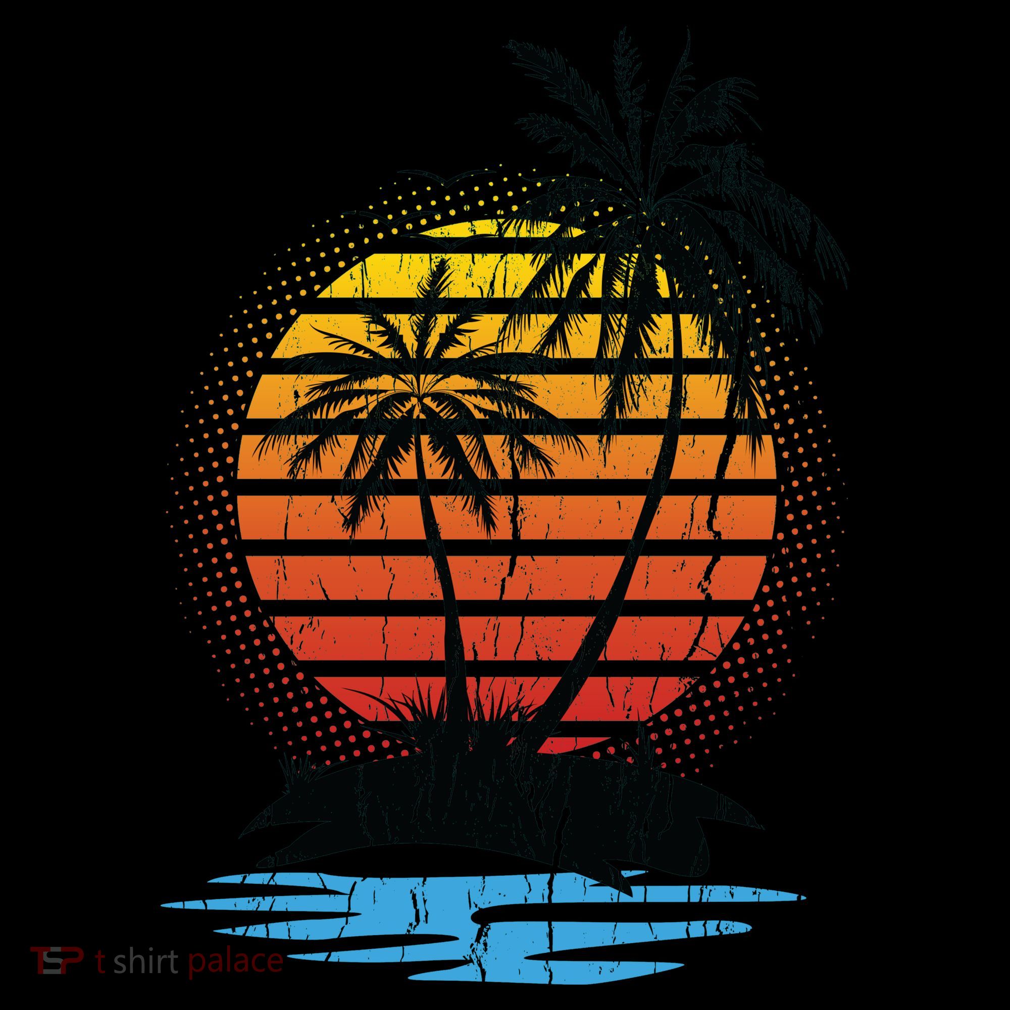 Retro Tropical Island Coffee Mug