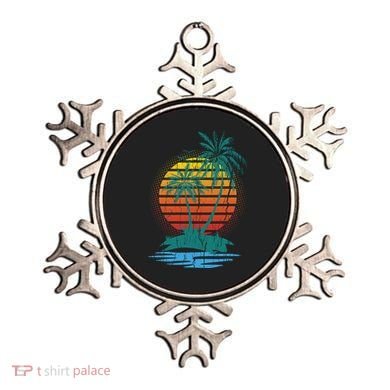 Retro Tropical Island Ornament