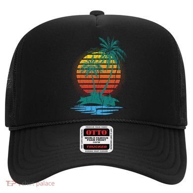 Retro Tropical Island Hat