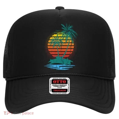 Retro Tropical Island Hat