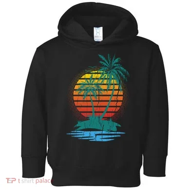 Retro Tropical Island Toddler Hoodie