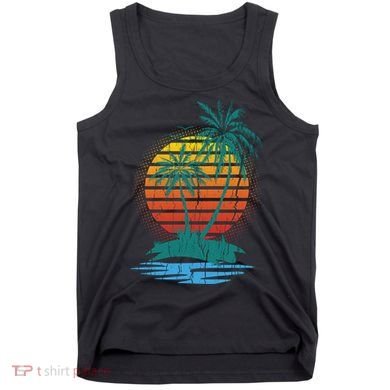 Retro Tropical Island Tank Top