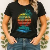 Retro Tropical Island Women's T-Shirt thumb 2