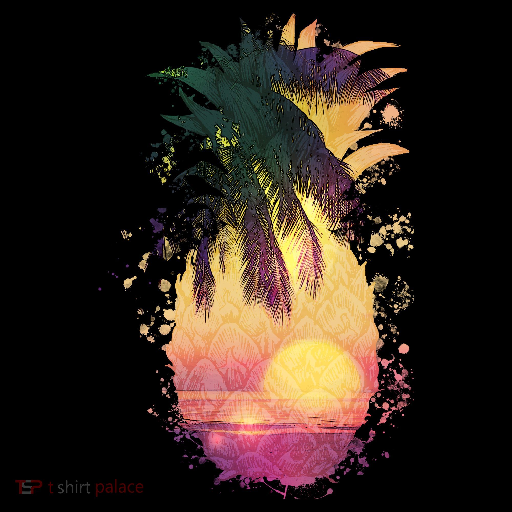 Retro Tropical Pineapple Bucket Hat