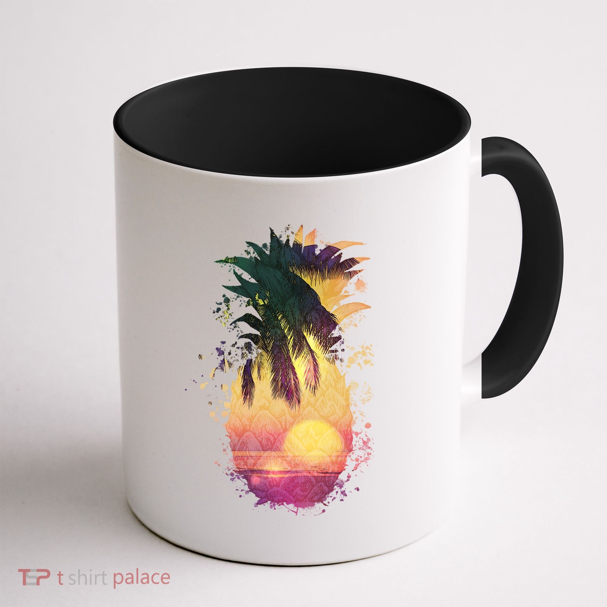 Retro Tropical Pineapple Coffee Mug