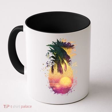 Retro Tropical Pineapple Coffee Mug