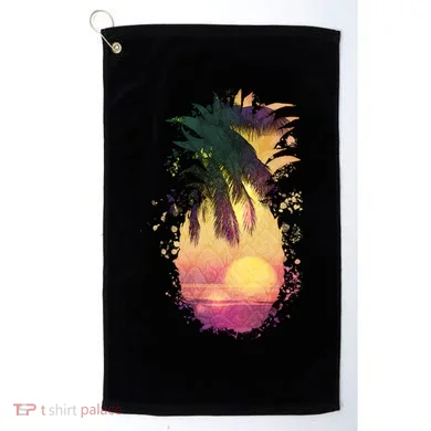 Retro Tropical Pineapple Golf Towel