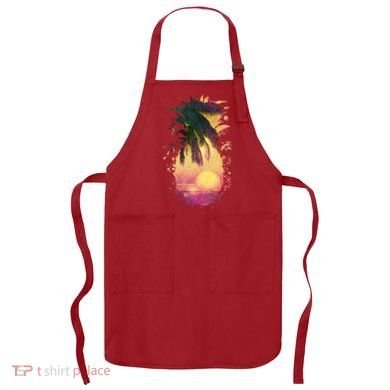 Retro Tropical Pineapple Apron