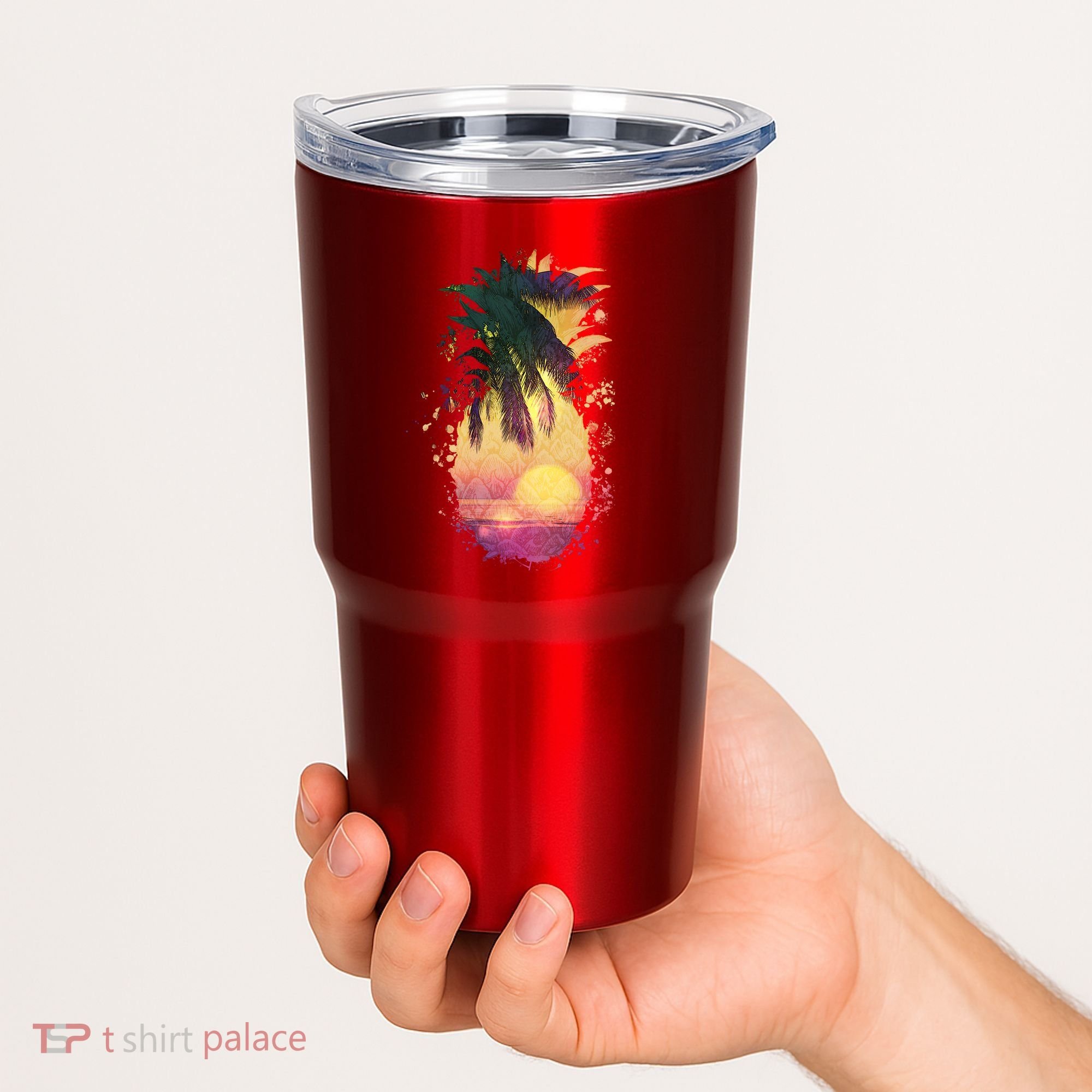 Retro Tropical Pineapple Tumbler