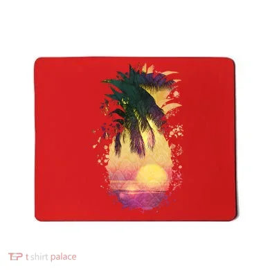 Retro Tropical Pineapple Mousepad