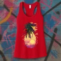 Retro Tropical Pineapple Women's Tank Top thumb 3