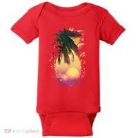 Retro Tropical Pineapple Baby Bodysuit thumb 0