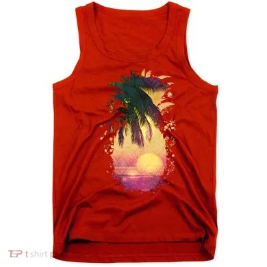 Retro Tropical Pineapple Tank Top