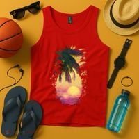 Retro Tropical Pineapple Tank Top thumb 4