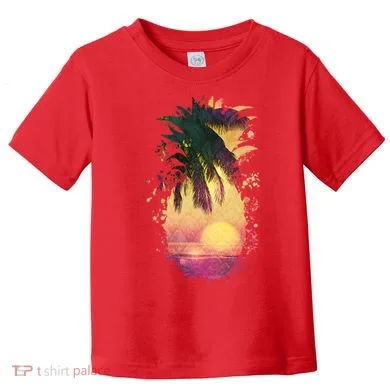 Retro Tropical Pineapple Toddler T-Shirt