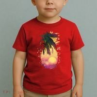 Retro Tropical Pineapple Toddler T-Shirt thumb 2