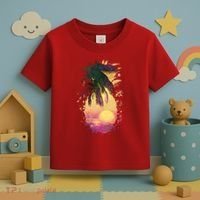 Retro Tropical Pineapple Toddler T-Shirt thumb 3