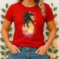 Retro Tropical Pineapple Women's T-Shirt thumb 2