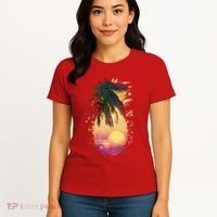 Retro Tropical Pineapple Women's T-Shirt thumb 4
