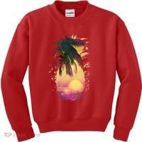 Retro Tropical Pineapple Kids Sweatshirt thumb 0
