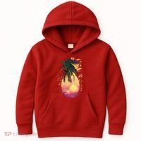 Retro Tropical Pineapple Kids Hoodie thumb 0