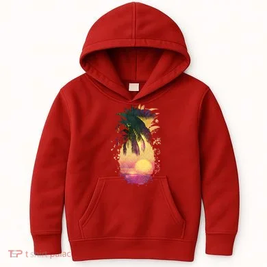 Retro Tropical Pineapple Kids Hoodie