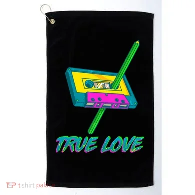 Retro True Love Golf Towel