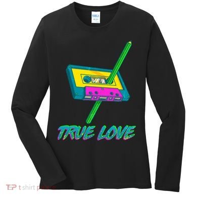 Retro True Love Women's Long Sleeve Shirt