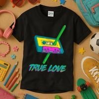 Retro True Love Kids T-Shirt thumb 3