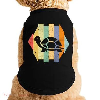 Retro Turtle Silhouette  Doggie Tank