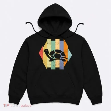 Retro Turtle Silhouette  Hoodie