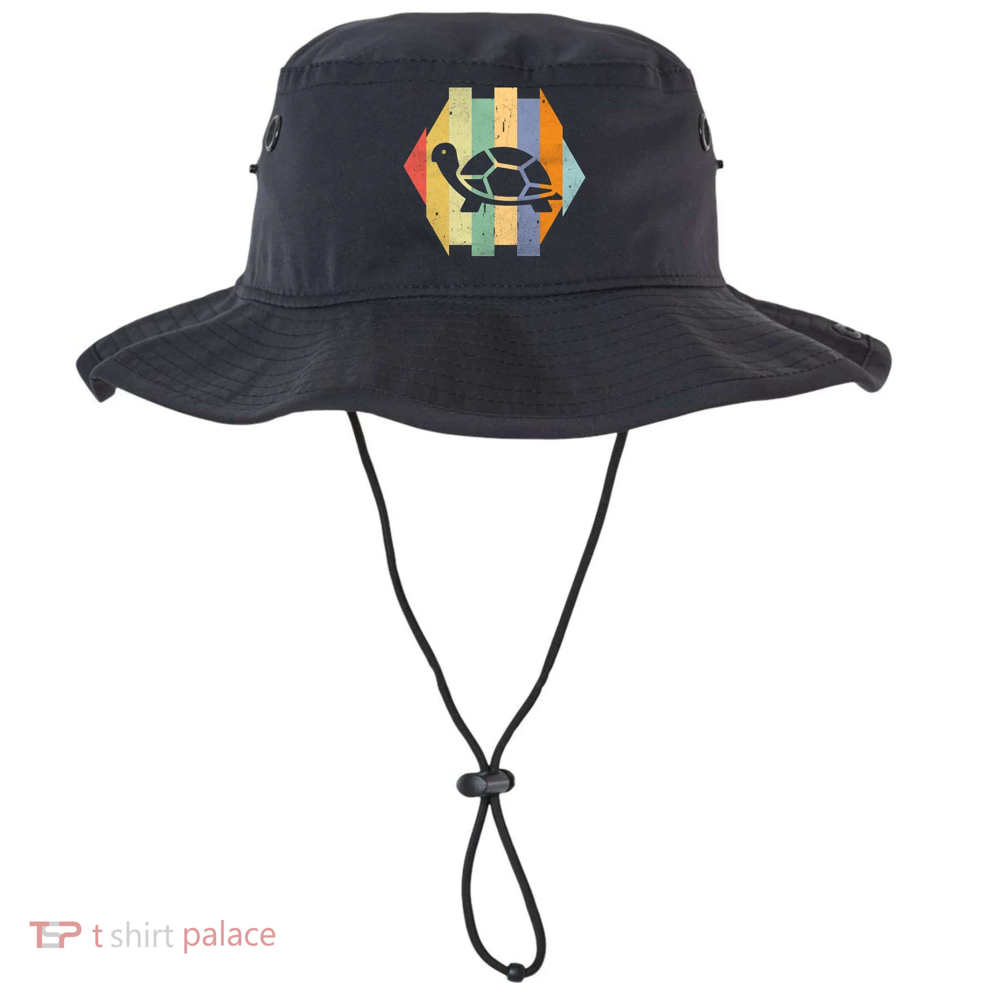 Retro Turtle Silhouette  Bucket Hat
