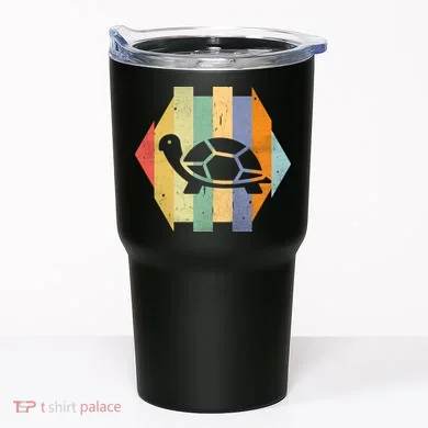 Retro Turtle Silhouette Tumbler