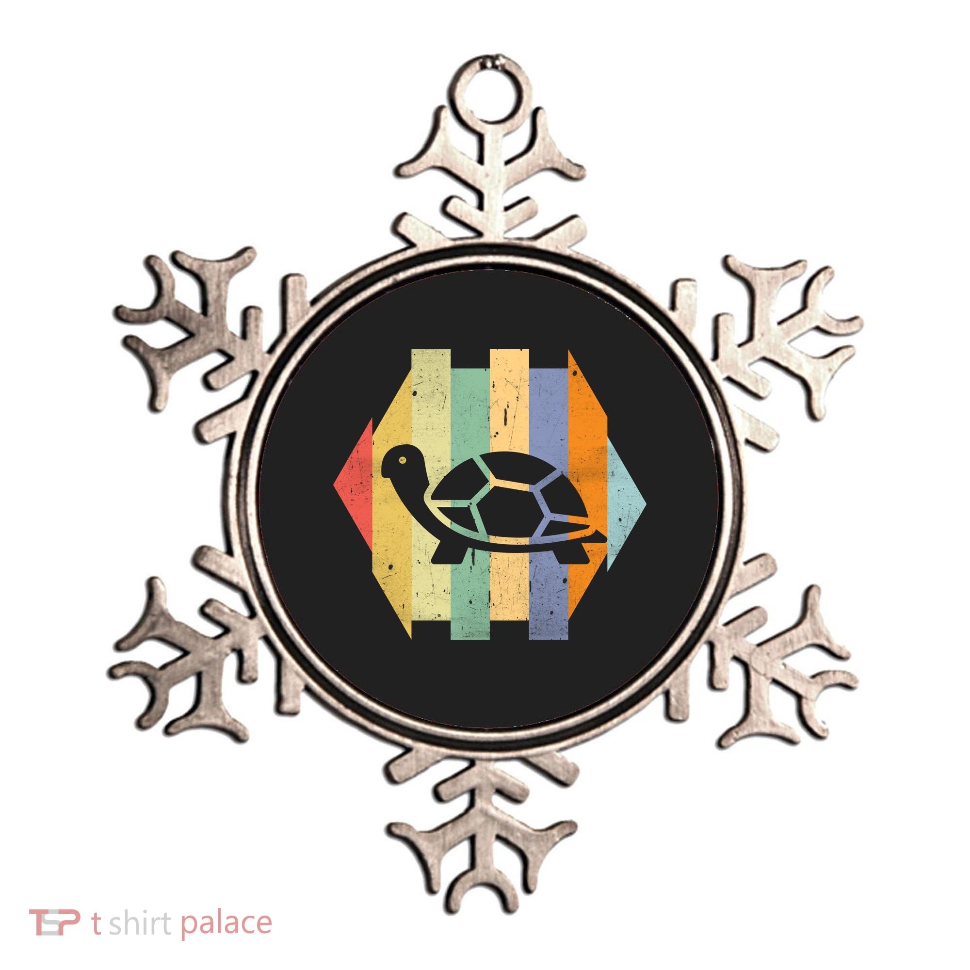 Retro Turtle Silhouette  Ornament