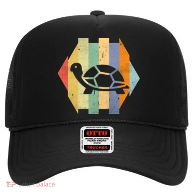 Retro Turtle Silhouette  Hat
