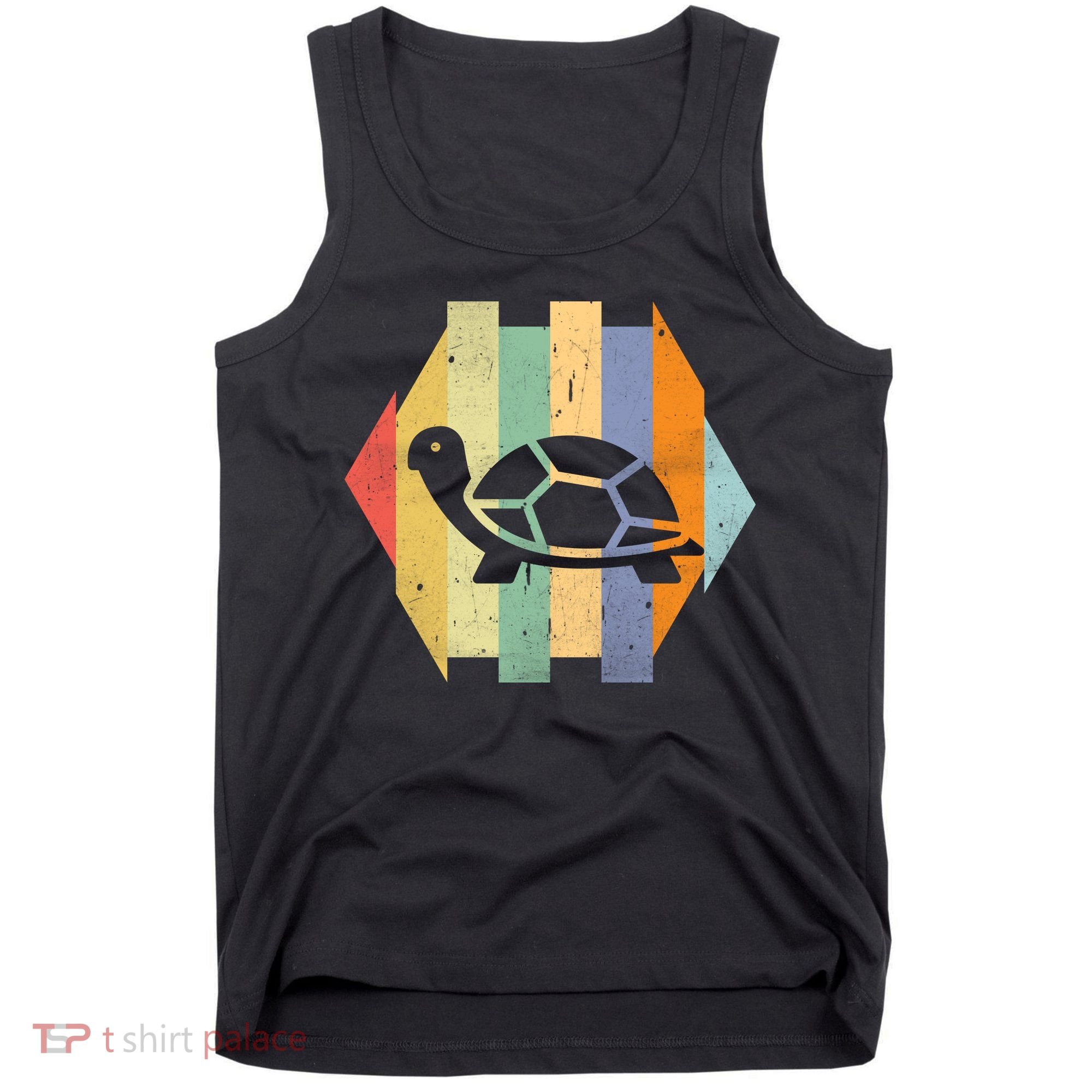Retro Turtle Silhouette  Tank Top