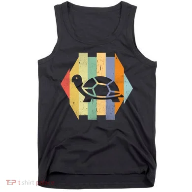 Retro Turtle Silhouette  Tank Top