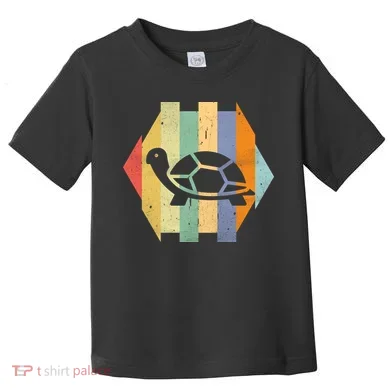 Retro Turtle Silhouette Toddler T-Shirt