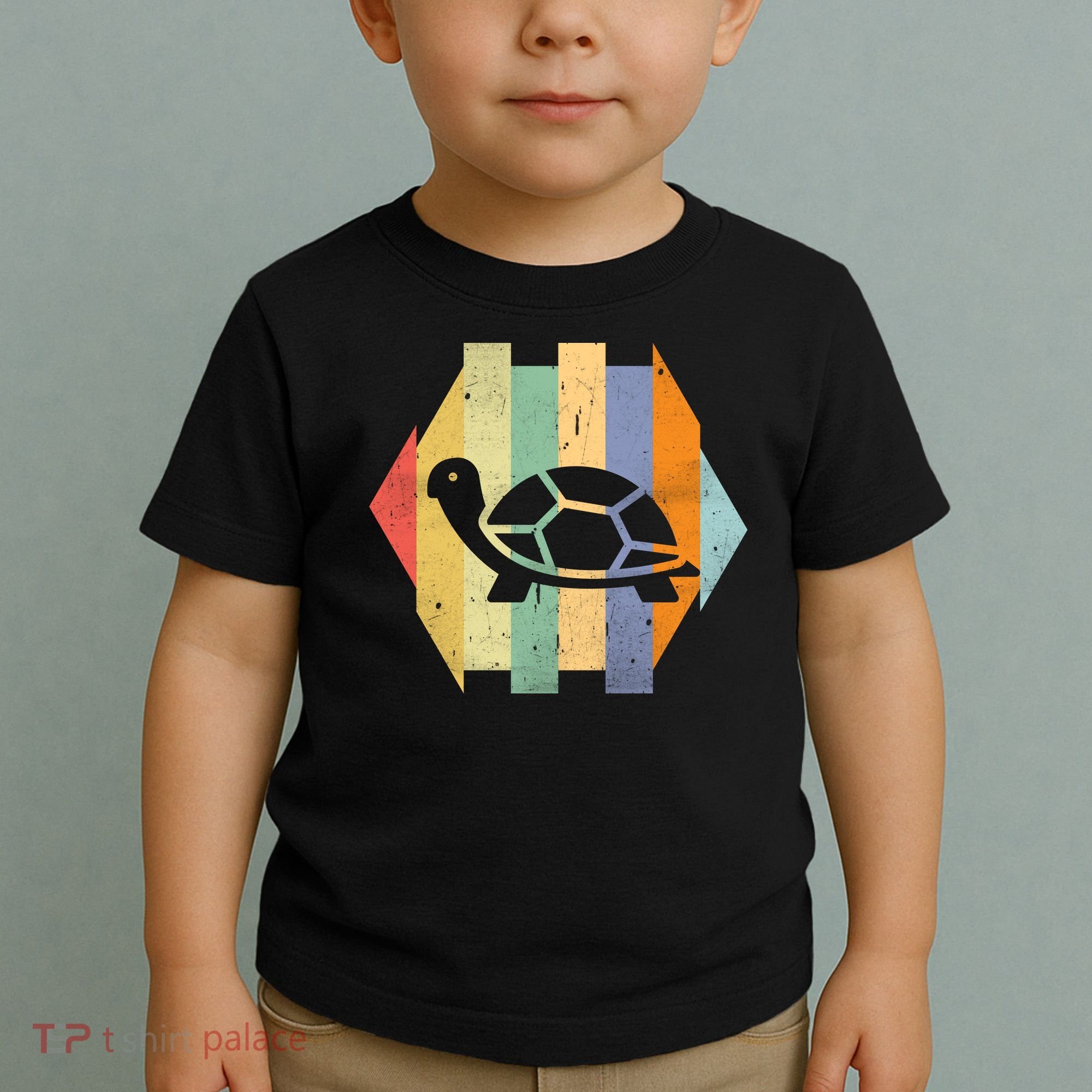 Retro Turtle Silhouette  Toddler T-Shirt