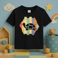 Retro Turtle Silhouette  Toddler T-Shirt thumb 3