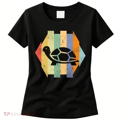 Retro Turtle Silhouette Women's T-Shirt