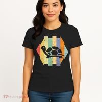 Retro Turtle Silhouette  Women's T-Shirt thumb 4