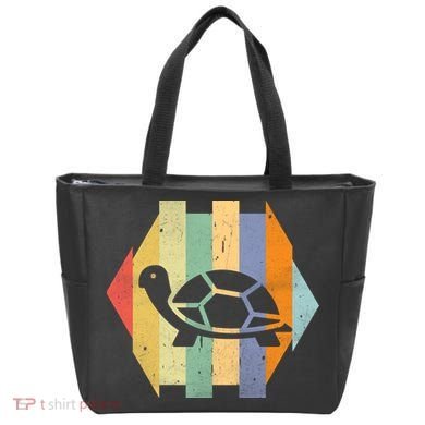 Retro Turtle Silhouette  Tote Bag