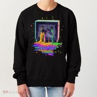 Retro TV Television Pixel Splatter Women's Sweatshirt thumb 0