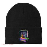 Retro TV Television Pixel Splatter Beanie thumb 0